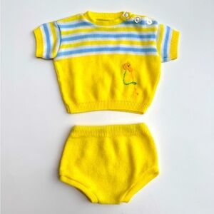 3/$15 Soft Spun yellow newborn 2 piece set